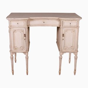 French Painted Kneehole Writing Desk