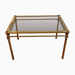 Golden Brass Side Table, 1970s