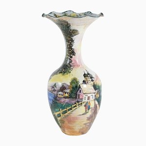 Italienische glasierte Bodenvase, 1960er