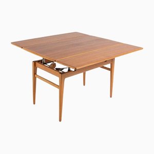 Scandinavian Modern Extendable Coffee or Dining Table, 1960s