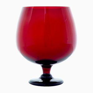 20th Century Red Art Glass Vase by Monica Bratt