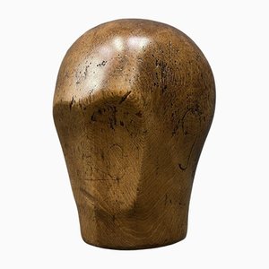 Antiker Kopf aus Holz