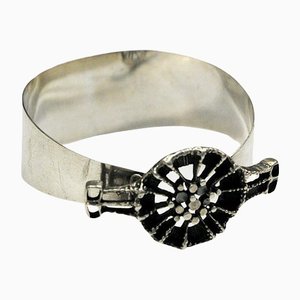 Pulsera alemana de plata de Theodor Klotz para Teka, años 60