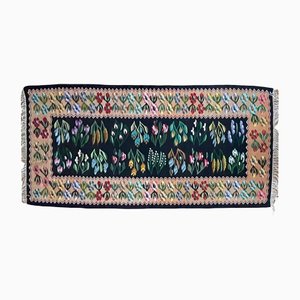 Romanian Handwoven Floral Colorful Runner Rug