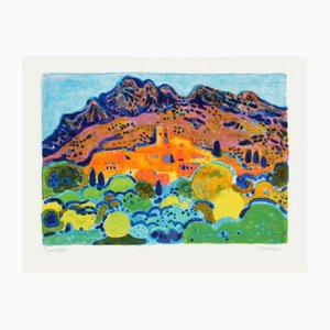 Guy Charon, Campagne Provencale, 1975, Lithographie