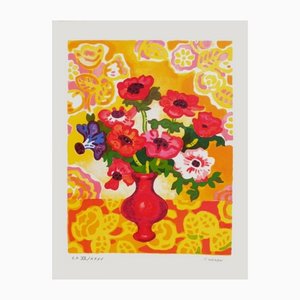 Guy Charon, Bouquet joyeux, 1975, Lithograph