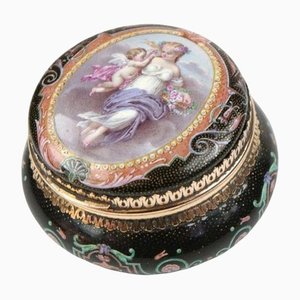 Gold Pulver Box von Violettes Paris, 1860er