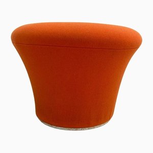 Sgabello Mushroom Mid-Century moderno arancione di Pierre Paulin per Artifort, anni '60