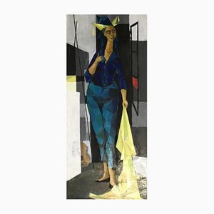 Percival Pernet, Carnaval, 1958, Oil on Wood, Framed