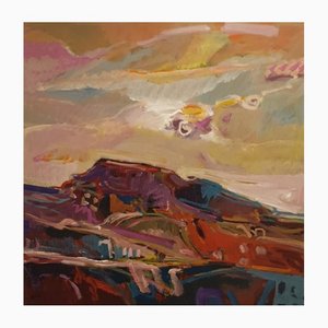 Jean Krillé, Sunset - Tableau 13, 1987, Oil Painting