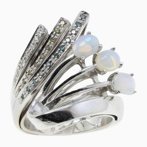Luise Diamonds Opals Fashion Gold Ring