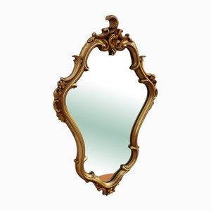Vintage French Baroque Style Golden Mirror