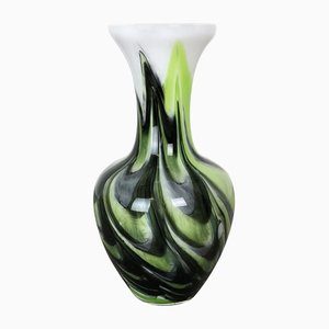 Extra Large Vintage Italian Pop Art Opaline Florence Glass Vase Design, 1970s