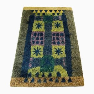 Très Grand Tapis Rya Scandinave par Arne Lindaas pour Sellgren As