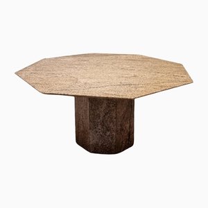 Rich Brown Octagonal Dining Table