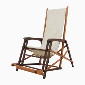 Mid-Century Folding Deck Chair, 1940s