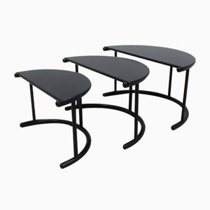 Tria Coffee Table by Gianfranco Frattini for Acerbis, 1980s, Set of 3