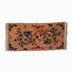 Chinesischer Vintage Drachen Teppich