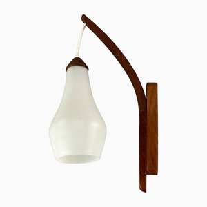 Teak Wall Lamp by Uno & Östern Kristiansson for Luxus, 1960s