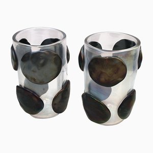 Italian Mid-Century Modern Murano Glass Vases from Costantini, Set of 2