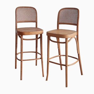 No. 811 Bar Stools by Josef Hoffmann for Fmg, 1970s, Set of 2