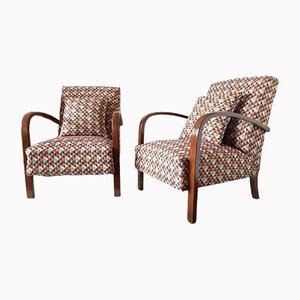 Art Deco Armchairs by Jindrich Halabala for Up Závody, 1940s, Set of 2