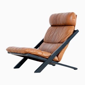 Leather Ds80 Easy Chair by Ueli Berger for de Sede, 1970s