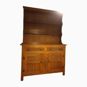 Mid-Century Solid Wood Kitchen Cabinet