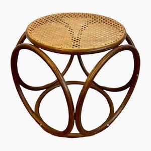 Wooden Stool with Viennese Braid, 1970s