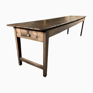 Antique French Ash Tavern Table