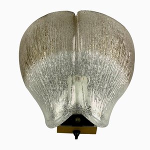 Lampada da parete Space Design in vetro di Peill & Putzler, anni '60