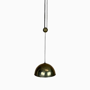 Brass Ceiling Lamp by Florian Schulz, 1970s