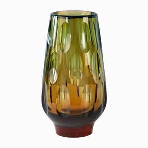 Large Art Glass Vase by Erich Jachmann for WMF, Germany, 1955