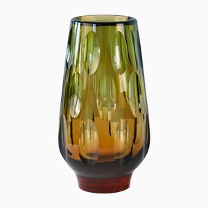Large Vase Art Glass by Erich Jachmann for Wmf, Germany, 1955
