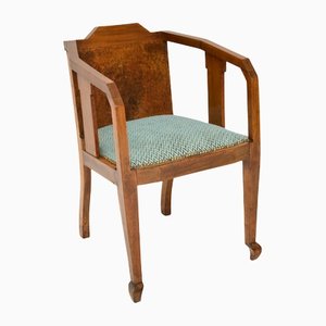 Art Deco Burr Walnut Desk Chair