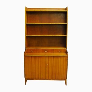 Swedish Bookcase with Desk in Teak and Beech, 1960s