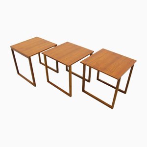 Danish Teak Nesting Tables by Kai Kristiansen for Vildbjerg Møbelfabrik, Set of 3
