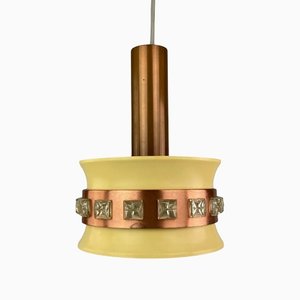 Mid-Century Space Age Pendant Lamp in Metal from VEB