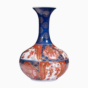 Vintage Chinese Imari Revival Ceramic Flower Vase