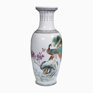 Chinesische Vintage Keramik Blumenvase, 1960