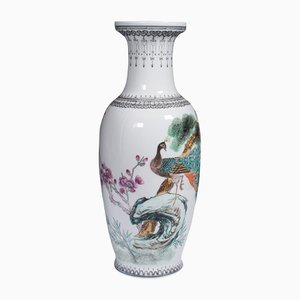 Vase à Fleurs Vintage en Céramique, Chine, 1960