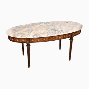 Antique French Marble Top Coffee Table