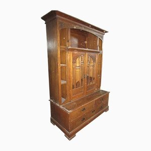 Scottish Oak Library Drawer Cabinet