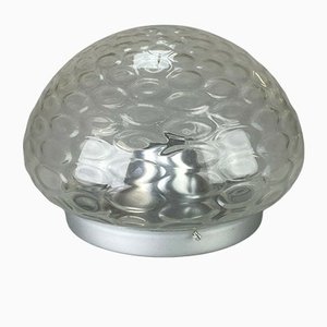 Mid-Century Space Age Ceiling Flush Mount in Glass