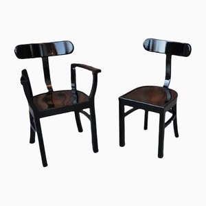 Art Deco Chairs by Lajos Kozma for Woodworking RT, 1920s, Set of 2