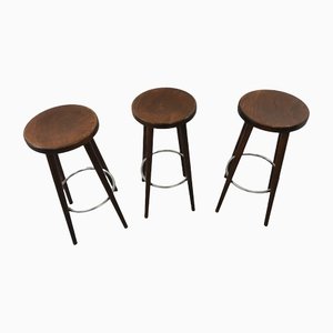 Tabourets de Bar, Espagne, 1960s, Set de 3