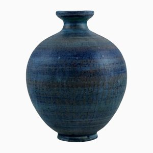Glazed Ceramic Vase from Upsala-Ekeby, 1965