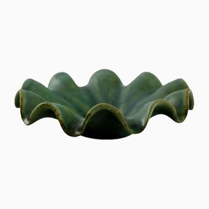 Glazed Ceramic Bowl by Arne Bang, Denmark