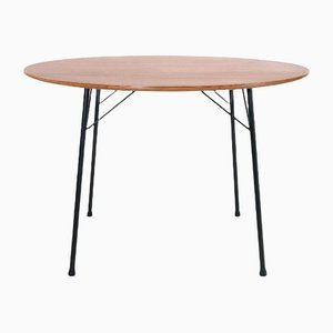 Round Teak Table Model 3600 by Arne Jacobsen & Fritz Hansen for Pastoe, 1950s
