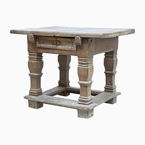 17th Century Flemish Carved Oak Rent Table